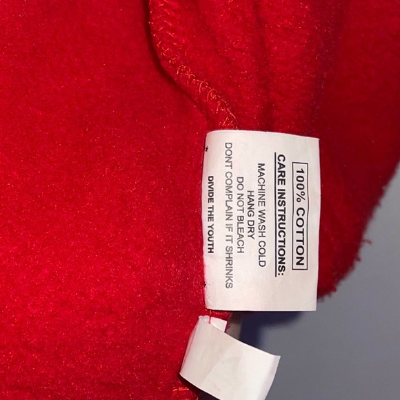 Divide The Youth Full Zip Hoodie Jacket Red Size Medium - Picture 3 of 9